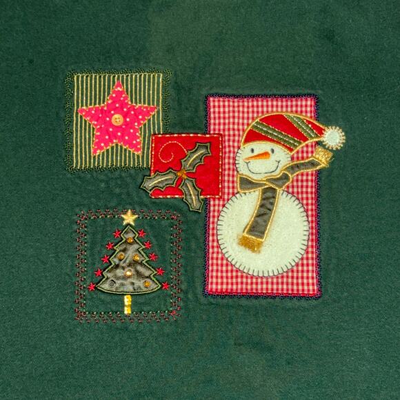 Vintage Holiday Editions Women's Size 1x Ugly Christmas Sweater Snowman Green - Picture 1 of 10